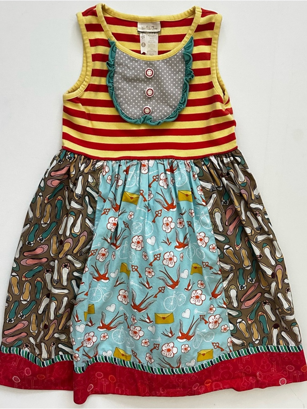Matilda Jane Girls Sleeveless Dress Size 8